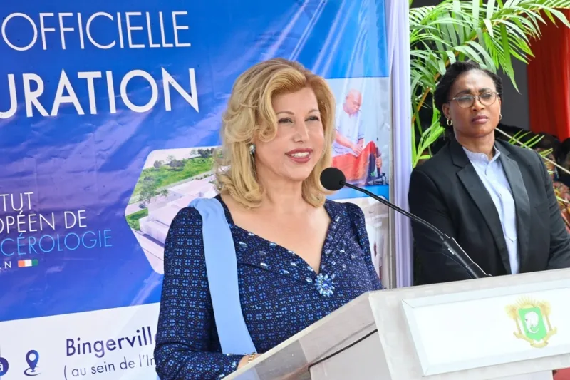 ABIDJAN : Mme Dominique Ouattara inaugure l’Institut Européen de Cancérologie d’Abidjan