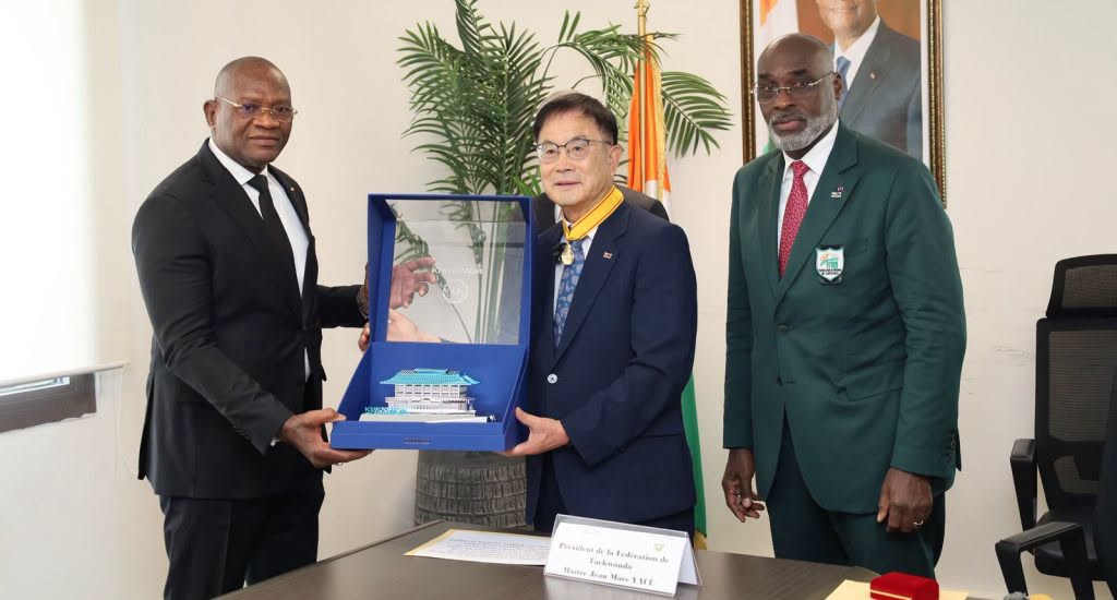 Abidjan: Le ministère des Sports et l’Académie mondiale (Kukkiwon) renforcent leur alliance